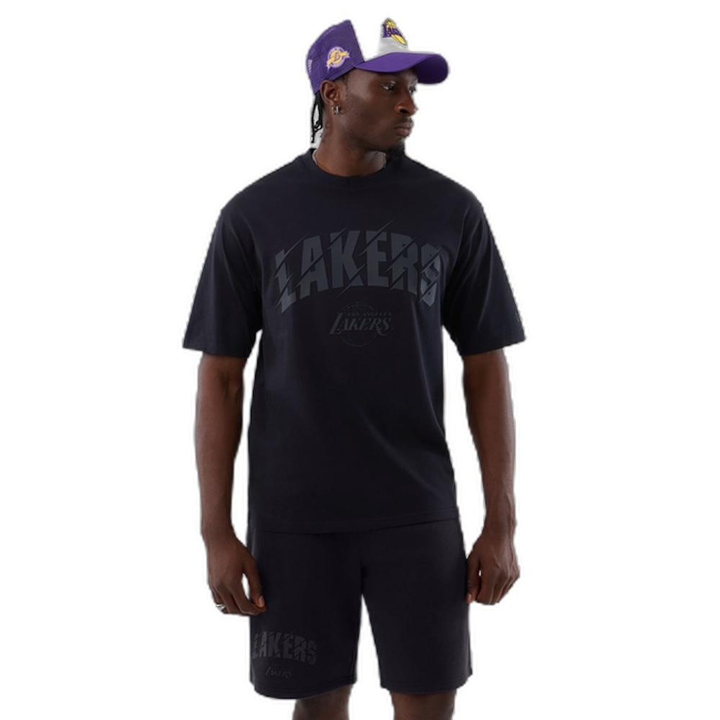 Camiseta New Era Regular Los Angeles Lakers Masculina