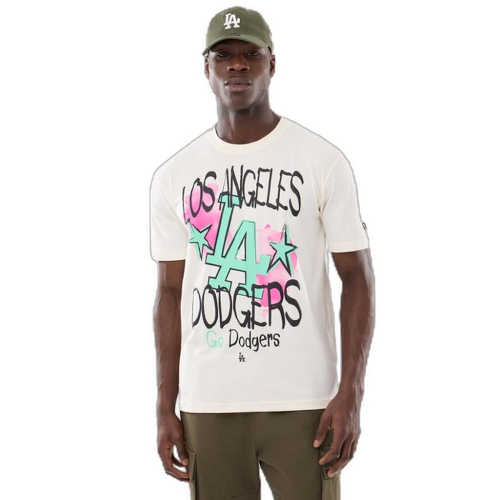Camiseta New Era Regular  Los Angeles Dodgers Masculina