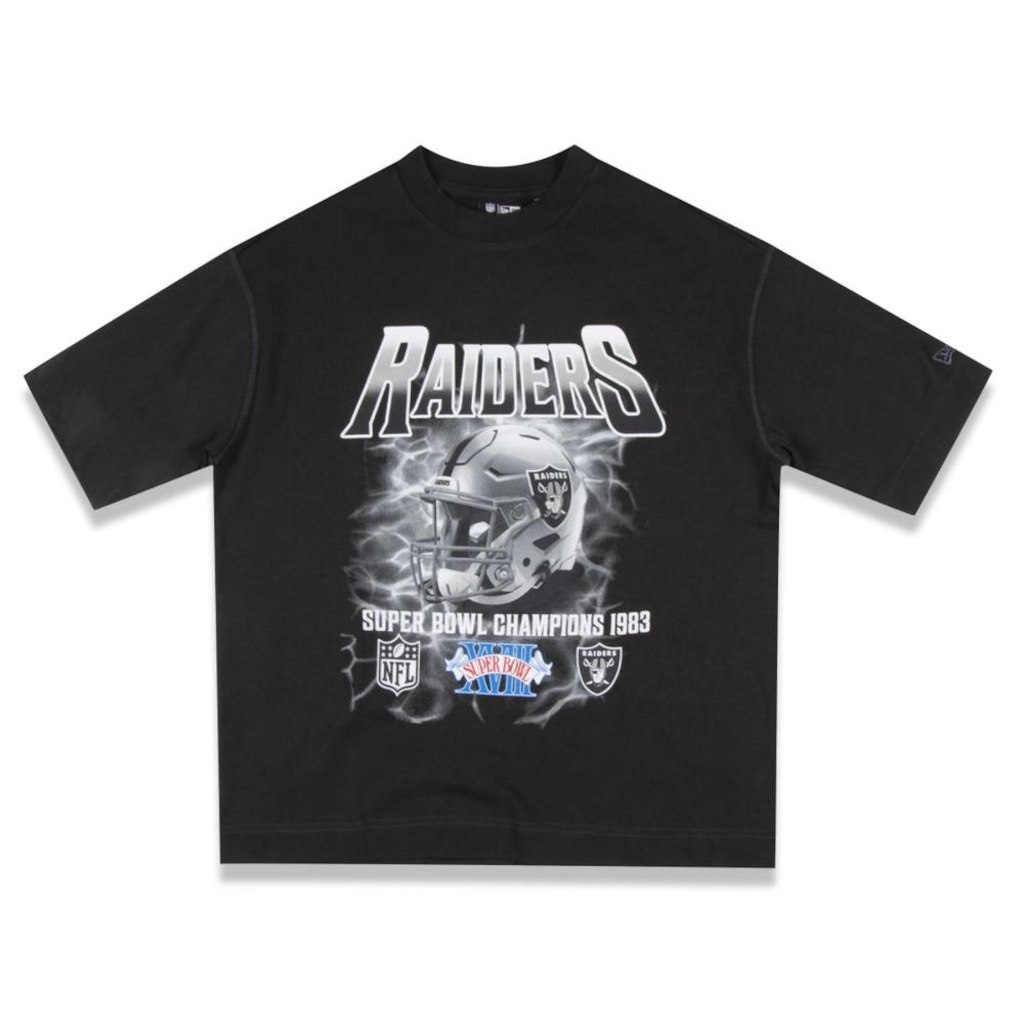 Camiseta New Era Regular Las Vegas Raiders NFL Masculina