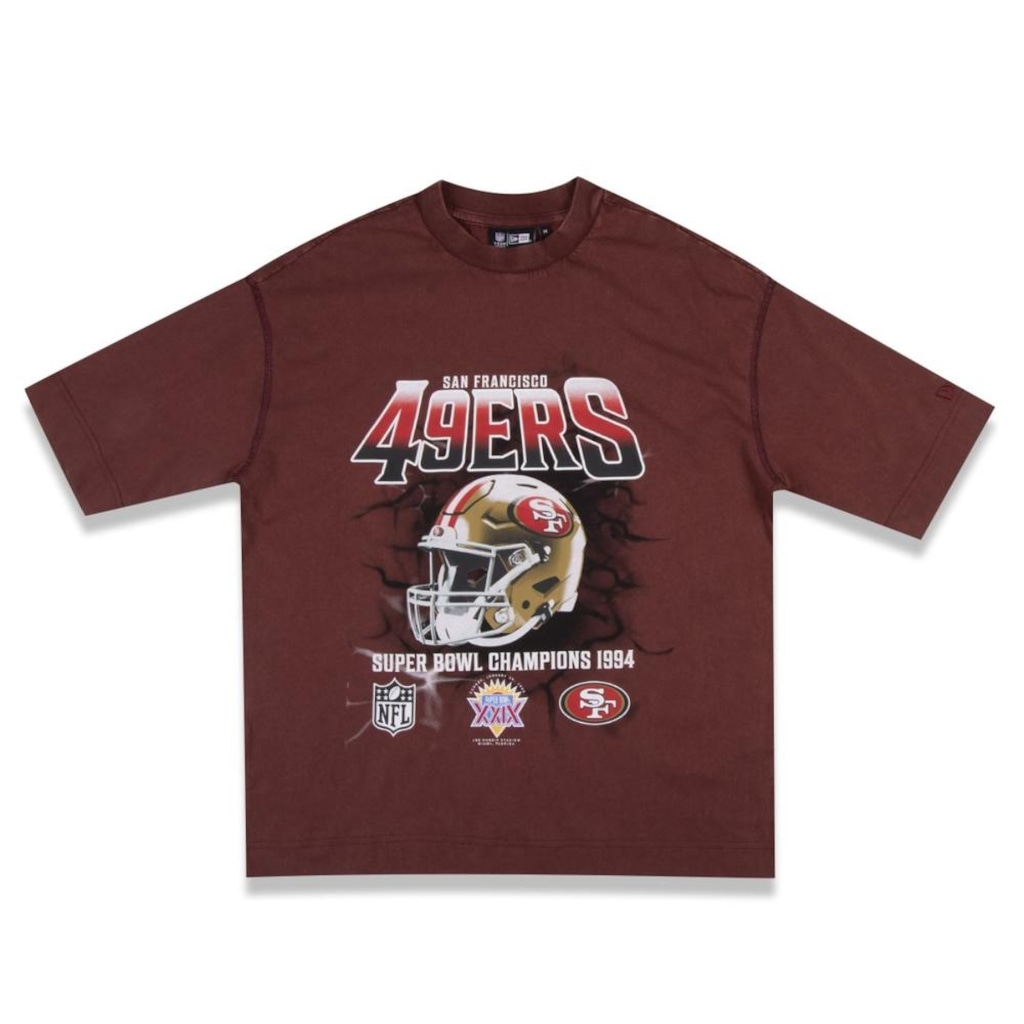 Camiseta New Era Regular San Francisco 49ers NFL Masculina