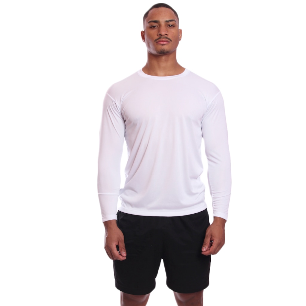 Imagem 2 do produto Kit 7 Camisetas Manga Longa Dry Lisa Treino Masculino