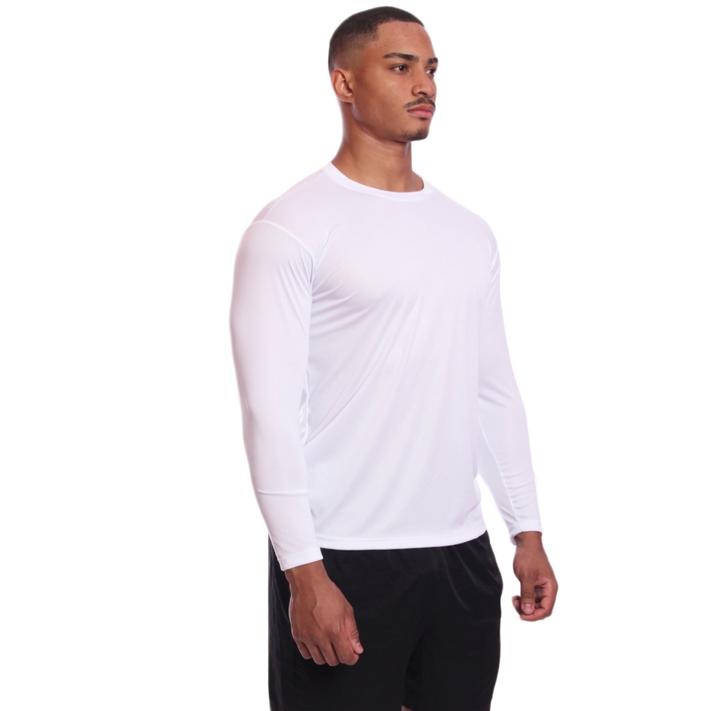 Imagem 5 do produto Kit 7 Camisetas Manga Longa Dry Lisa Treino Masculino