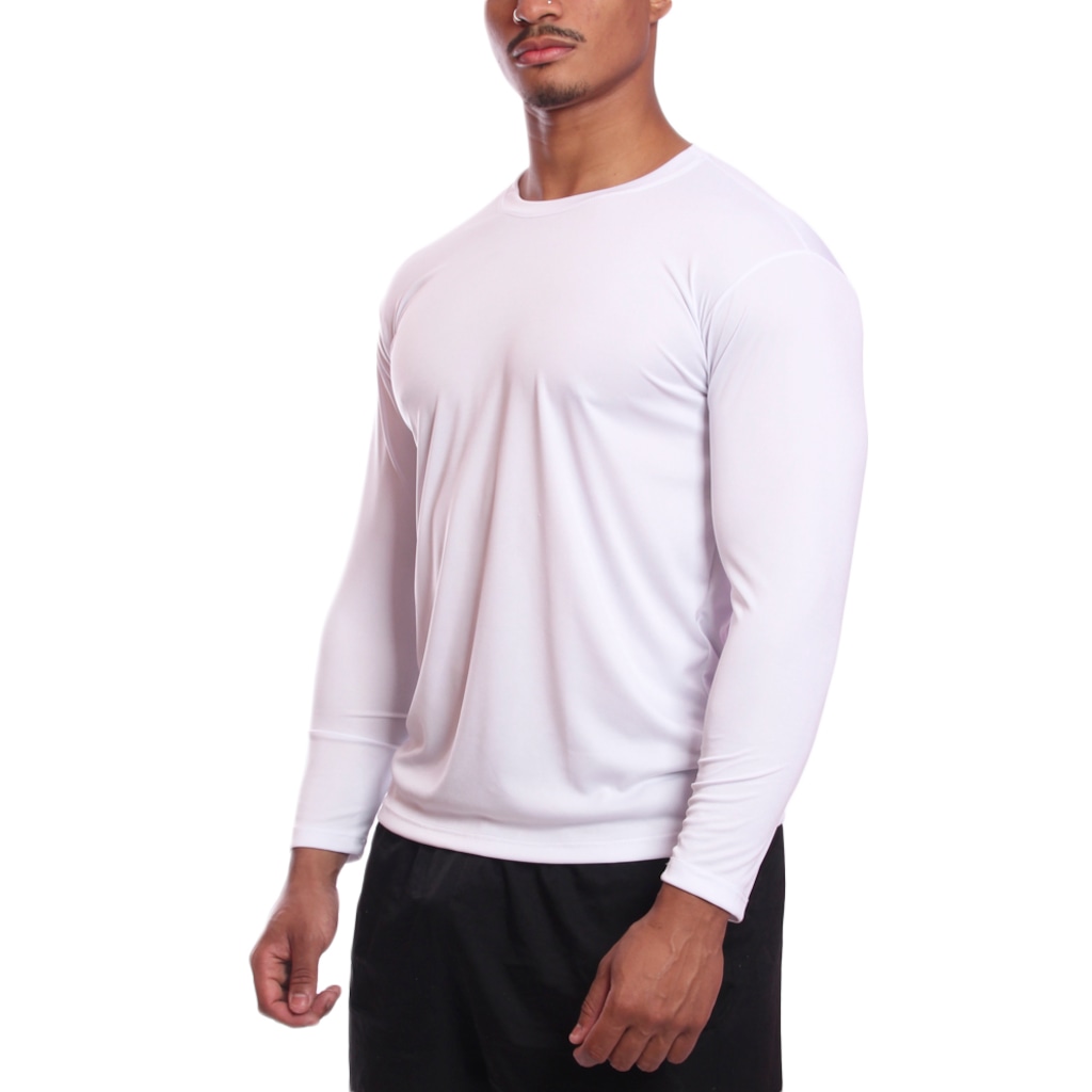 Imagem 3 do produto Kit 6 Camisetas Manga Longa Dry Lisa Treino Masculino