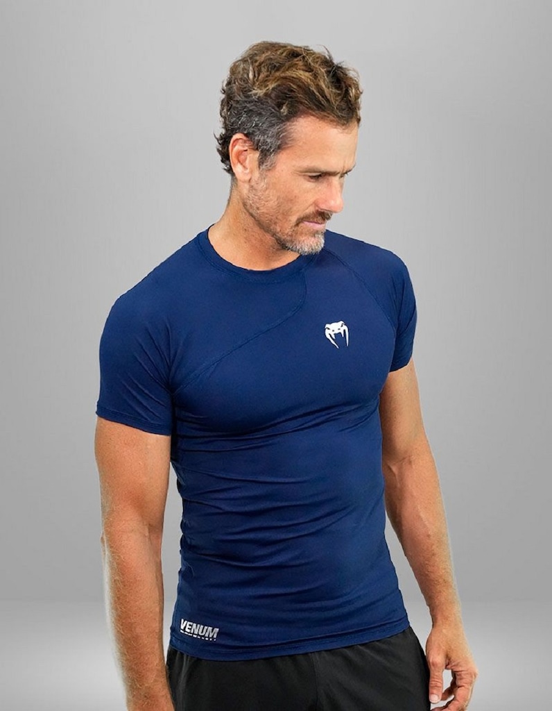 Imagem 4 do produto Camiseta Manga Curta Rashguards Venum Flow Navy - Masculina