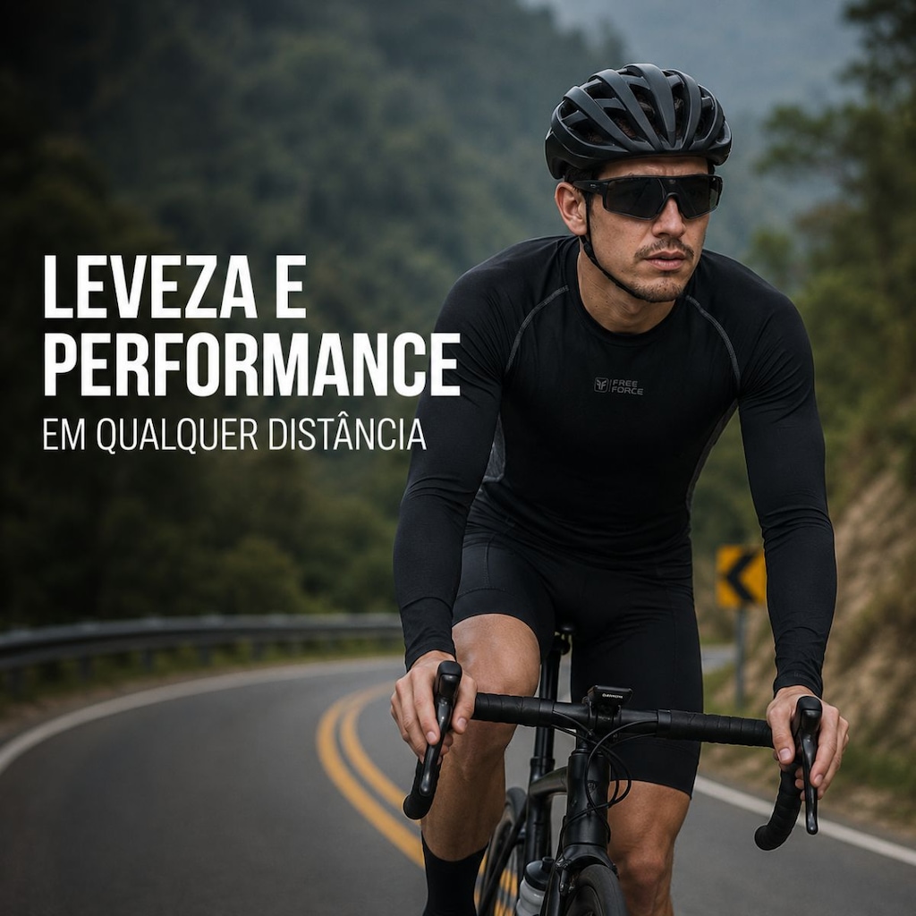 Imagem 5 do produto Camiseta Manga longa segunda pele Free Force peluciada - Masculina