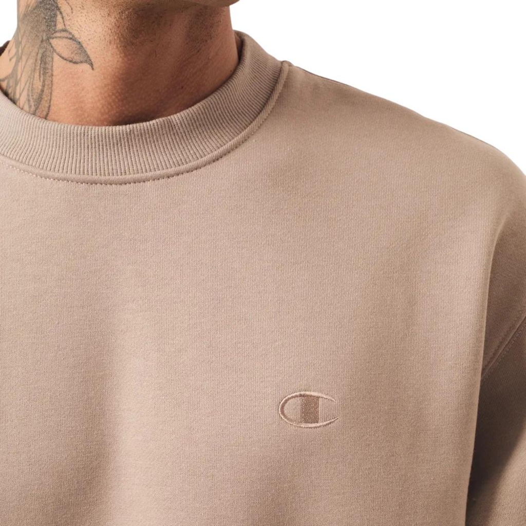 Imagem 3 do produto Blusão de Moletom Champion Crewneck Athletic Dark Khaki - Masculina