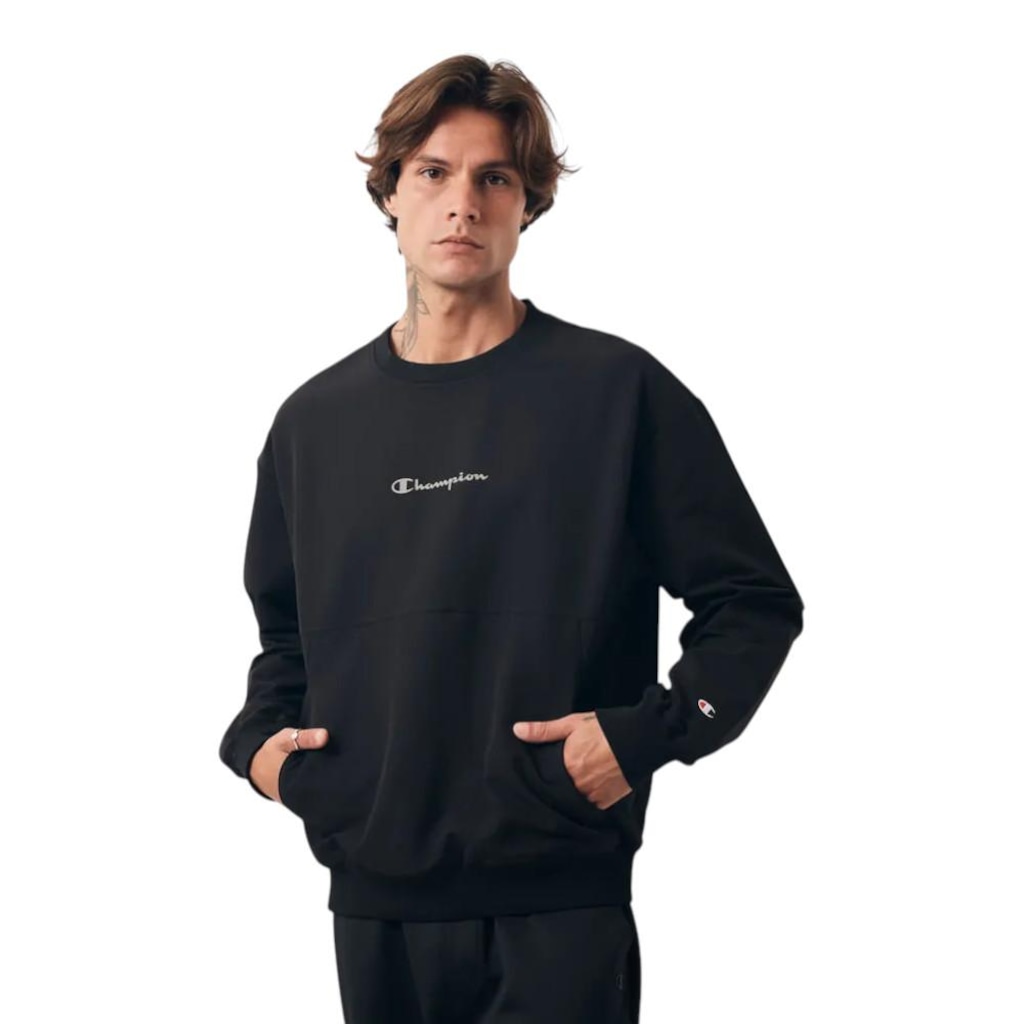 Blusão de Moletom Champion Crewneck - Masculina