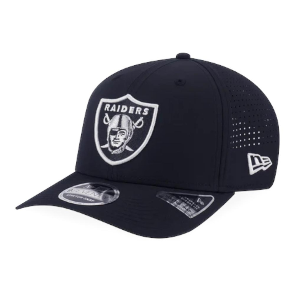 Boné Adulto New Era 970ss Stretch Snap Las Vegas Raiders Aba Curva