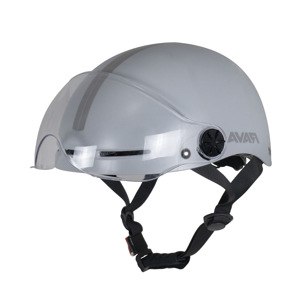 Capacete Bicicleta elétrica E-bike o Rava coquinho com viseira
