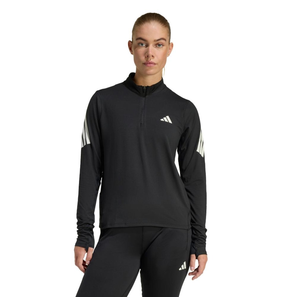 Top com Zíper meia Altura adidas adi365 Iconic Running Feminino
