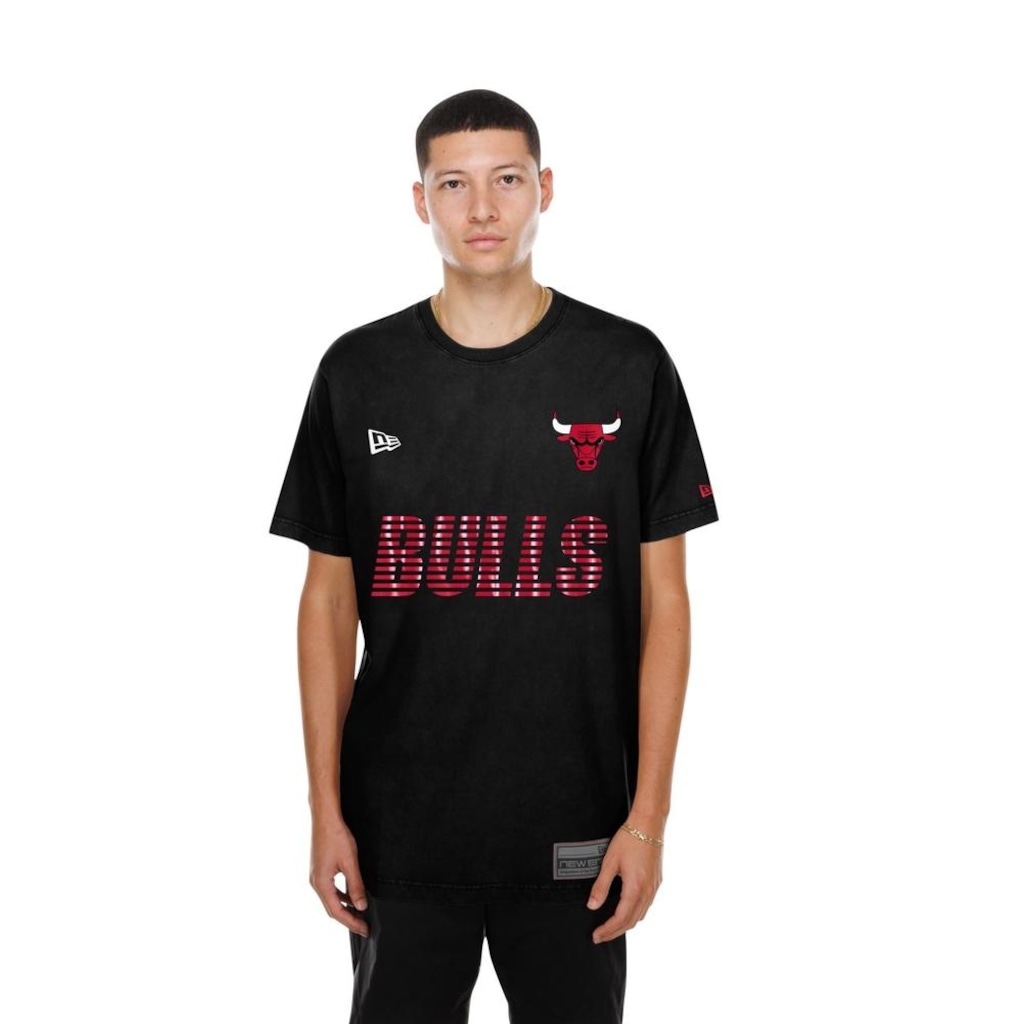 Camiseta New Era Regular  Chicago Bulls New Era Masculina