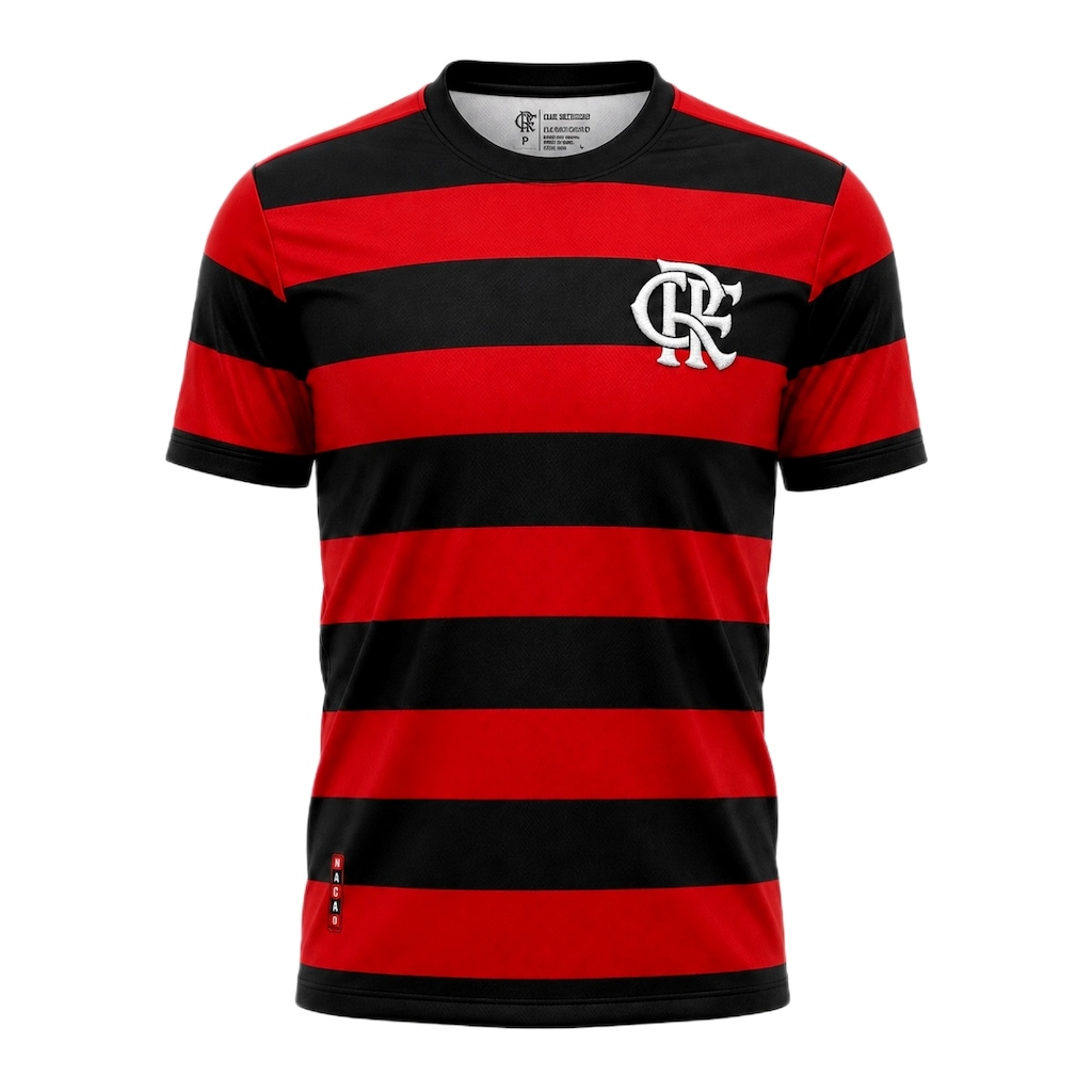 Camisa do Flamengo Home Rubro Negro Betel - Masculina