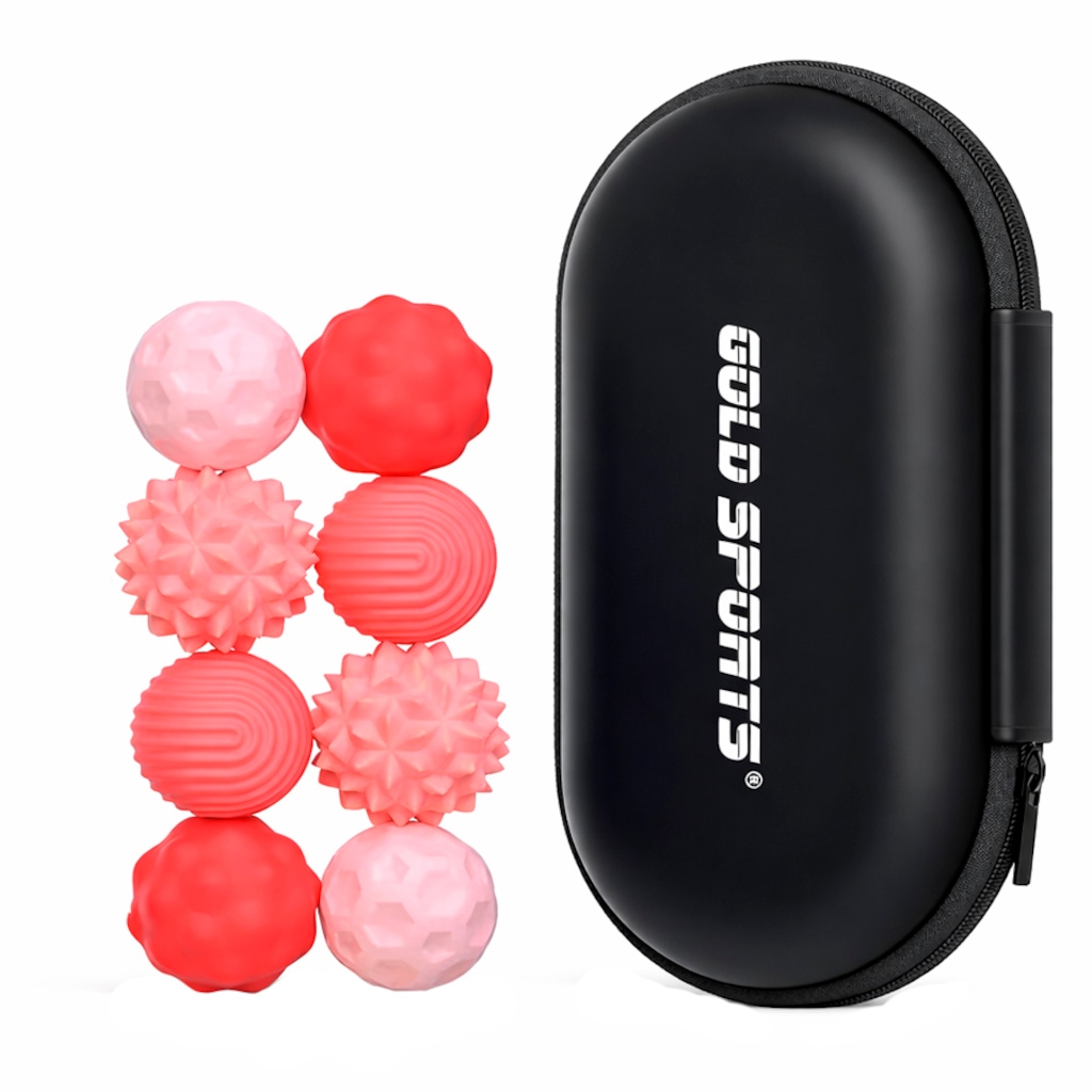 Kit Bolas Sensoriais Magnéticas Gold Sports Silicone com 8 Peças