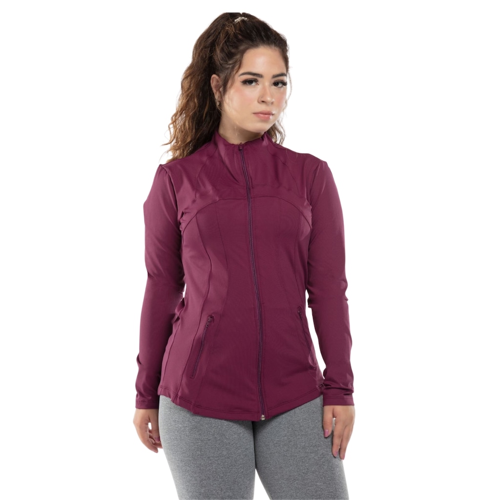 Jaqueta Gola Alta Esportiva Best Fit Azure Original - Feminina