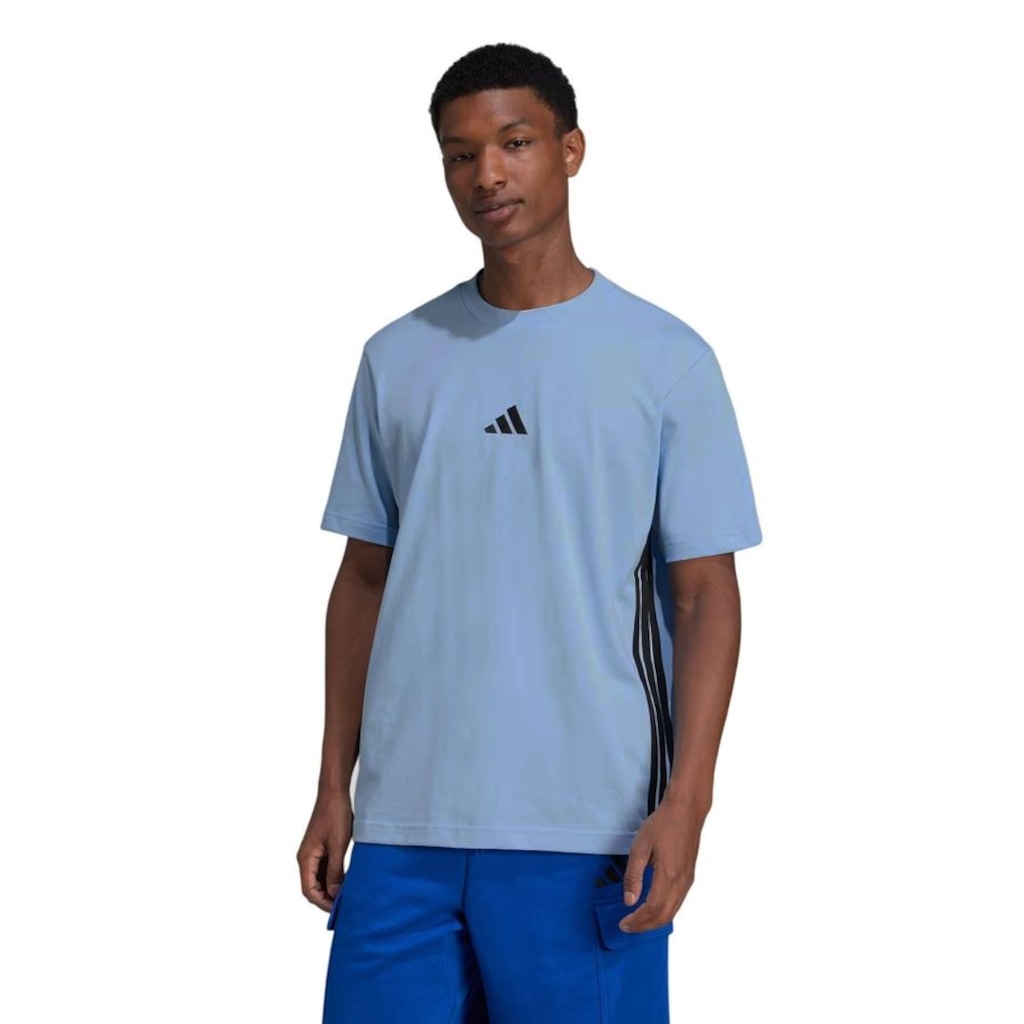 Camiseta adidas M/C Essentials 3 Stripes - Masculina
