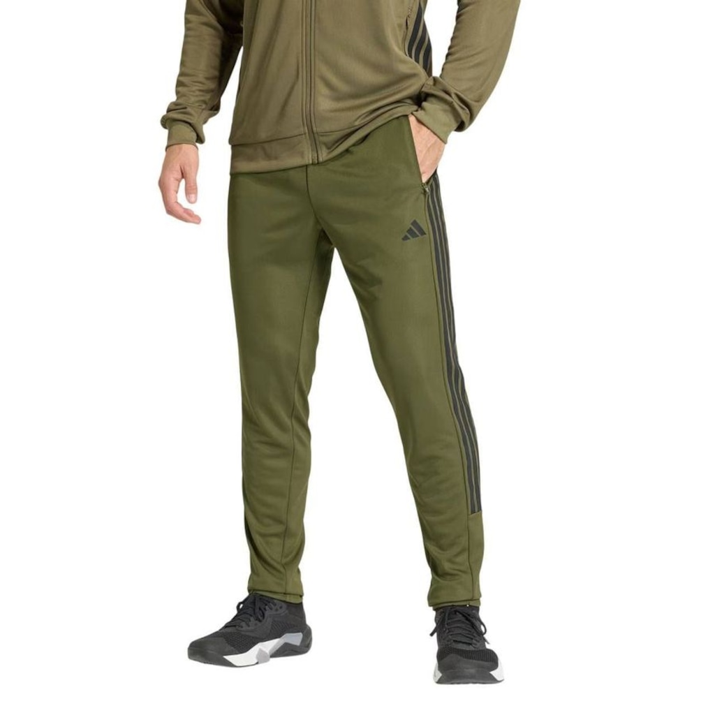 Calça adidas Essentials All Set 3 Stripes Knit - Masculina