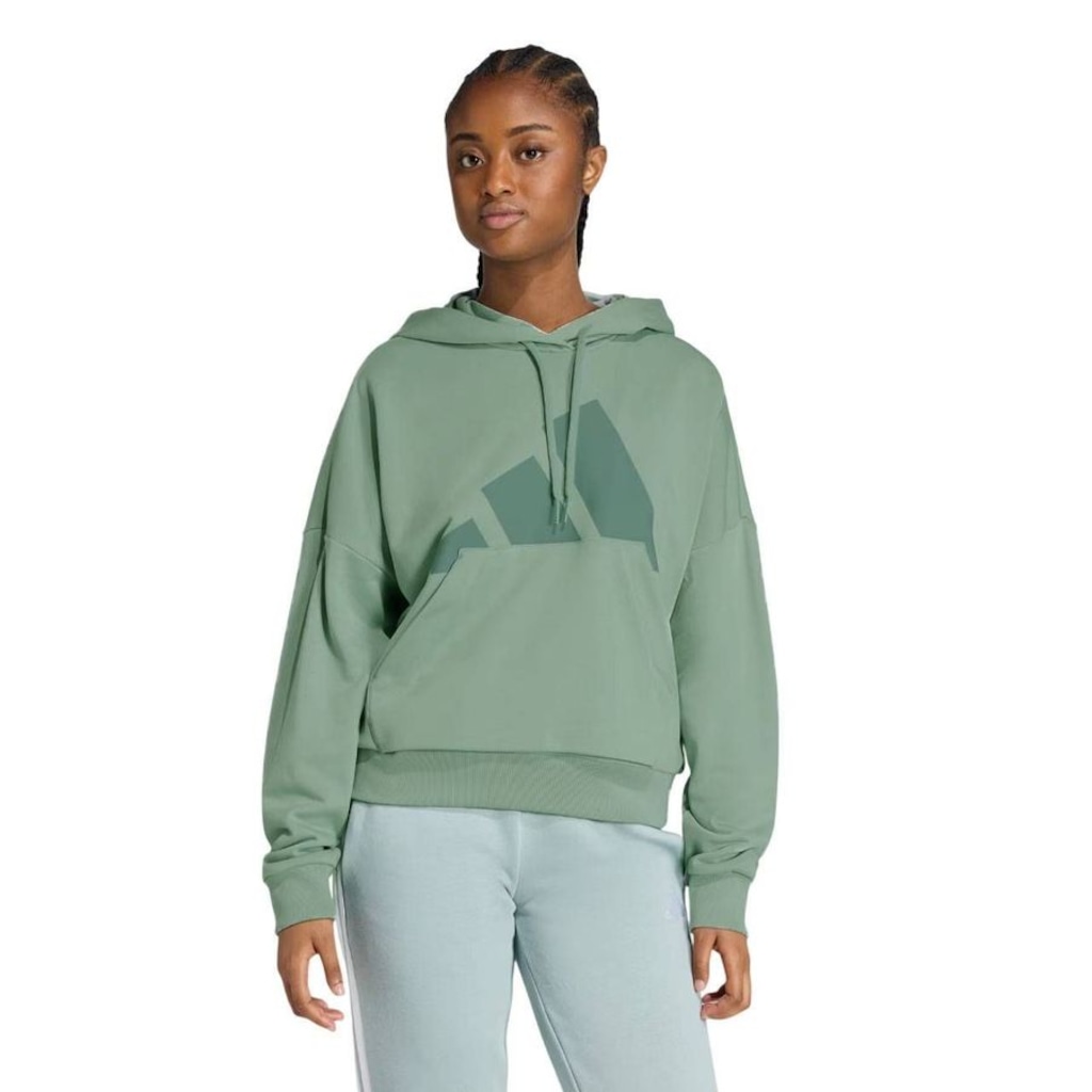 Moletom adidas Capuz Folgado Essentials Big Logo - Feminino