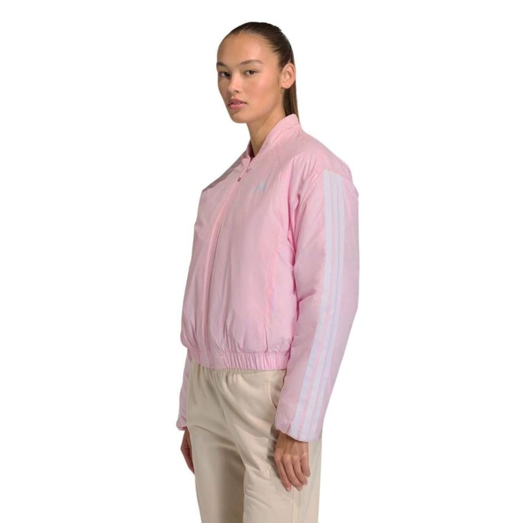 Jaqueta Feminina adidas Bomber Essentials 3 Stripes