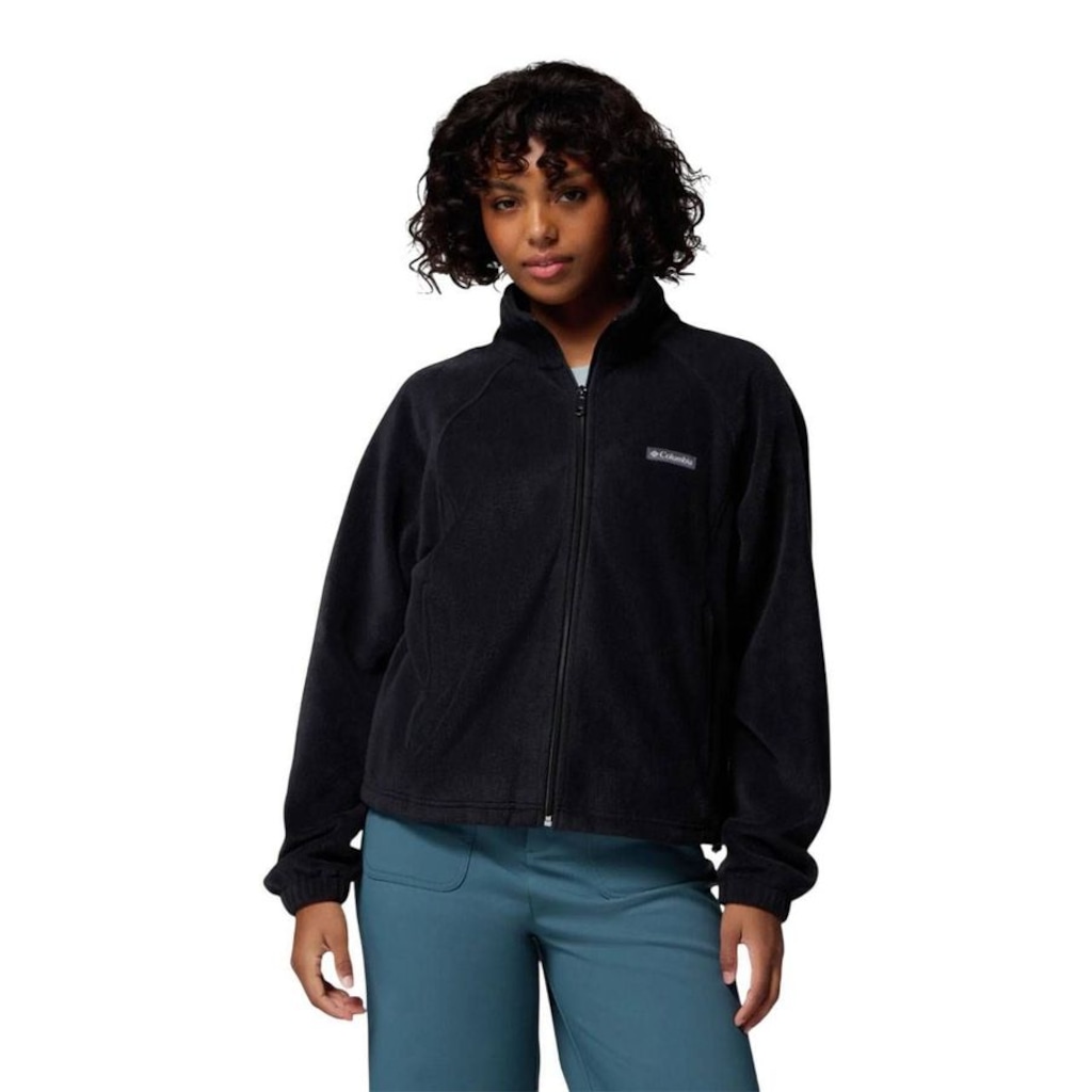 Jaqueta Feminina Columbia Fleece Style com Zíper