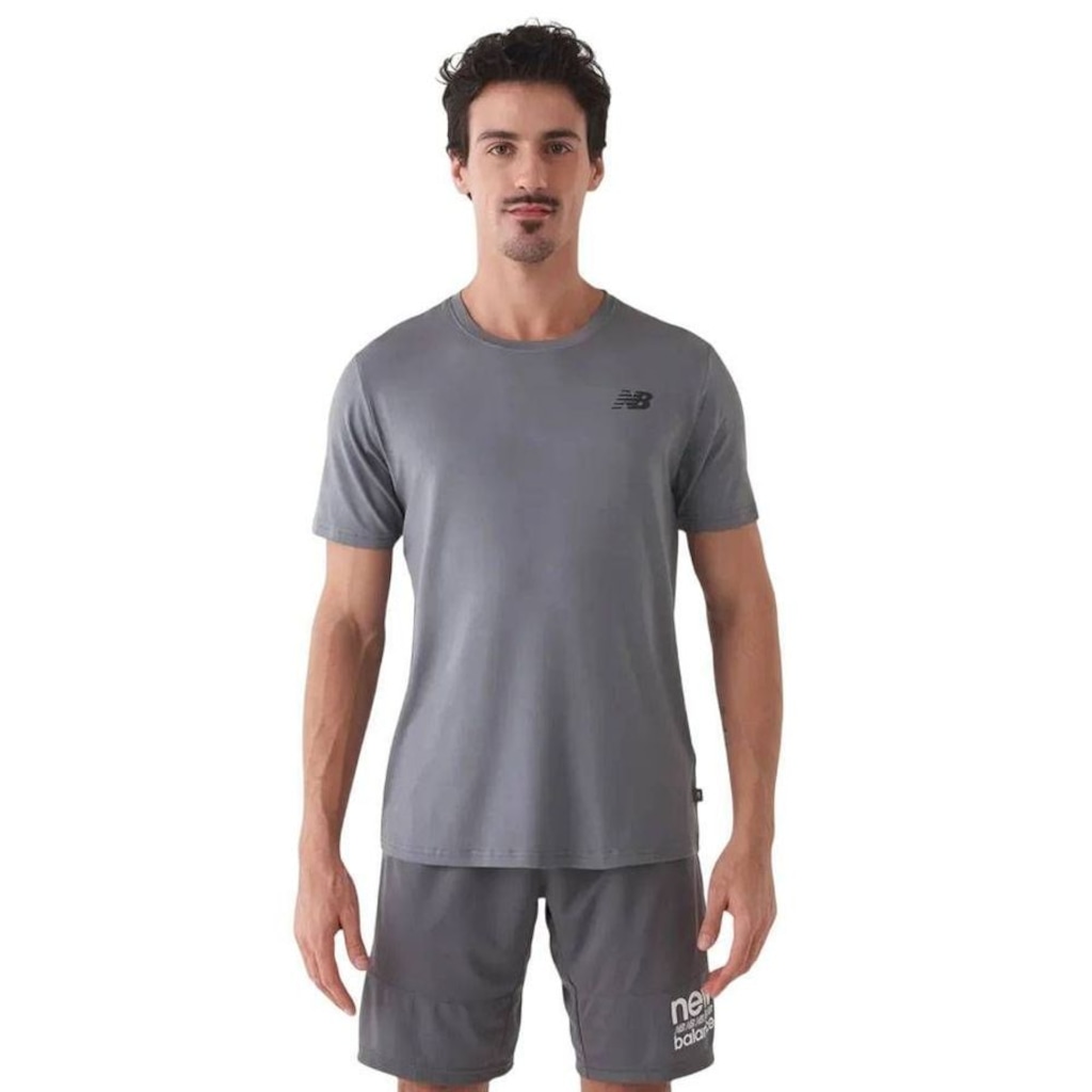 Camiseta New Balance M/C Active Logo - Masculina