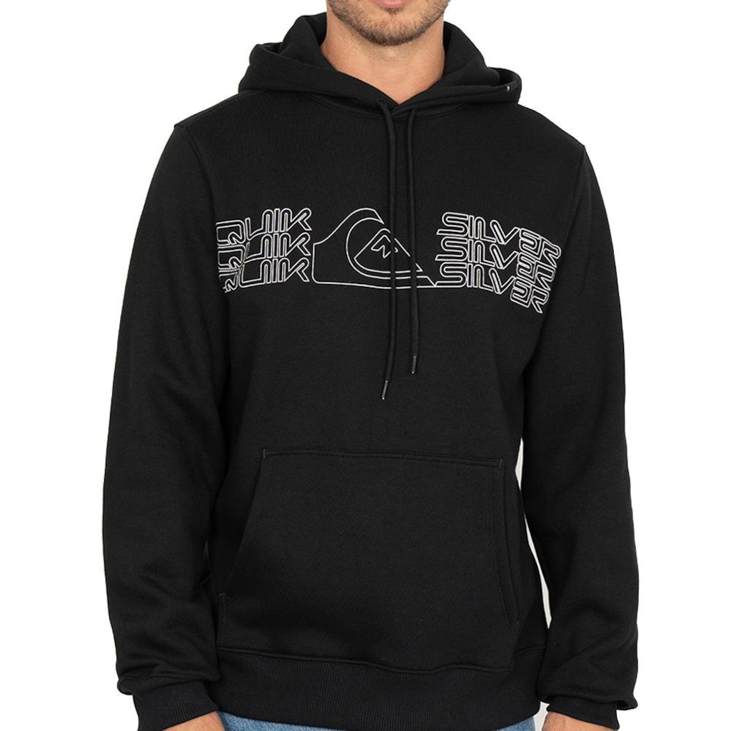 Moletom Quiksilver Canguru Big Block WT26 Masculino