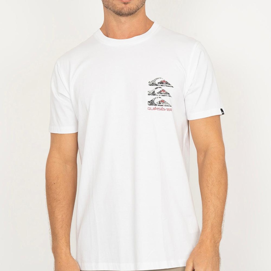 Camiseta Quiksilver Three Logo WT26 Masculina