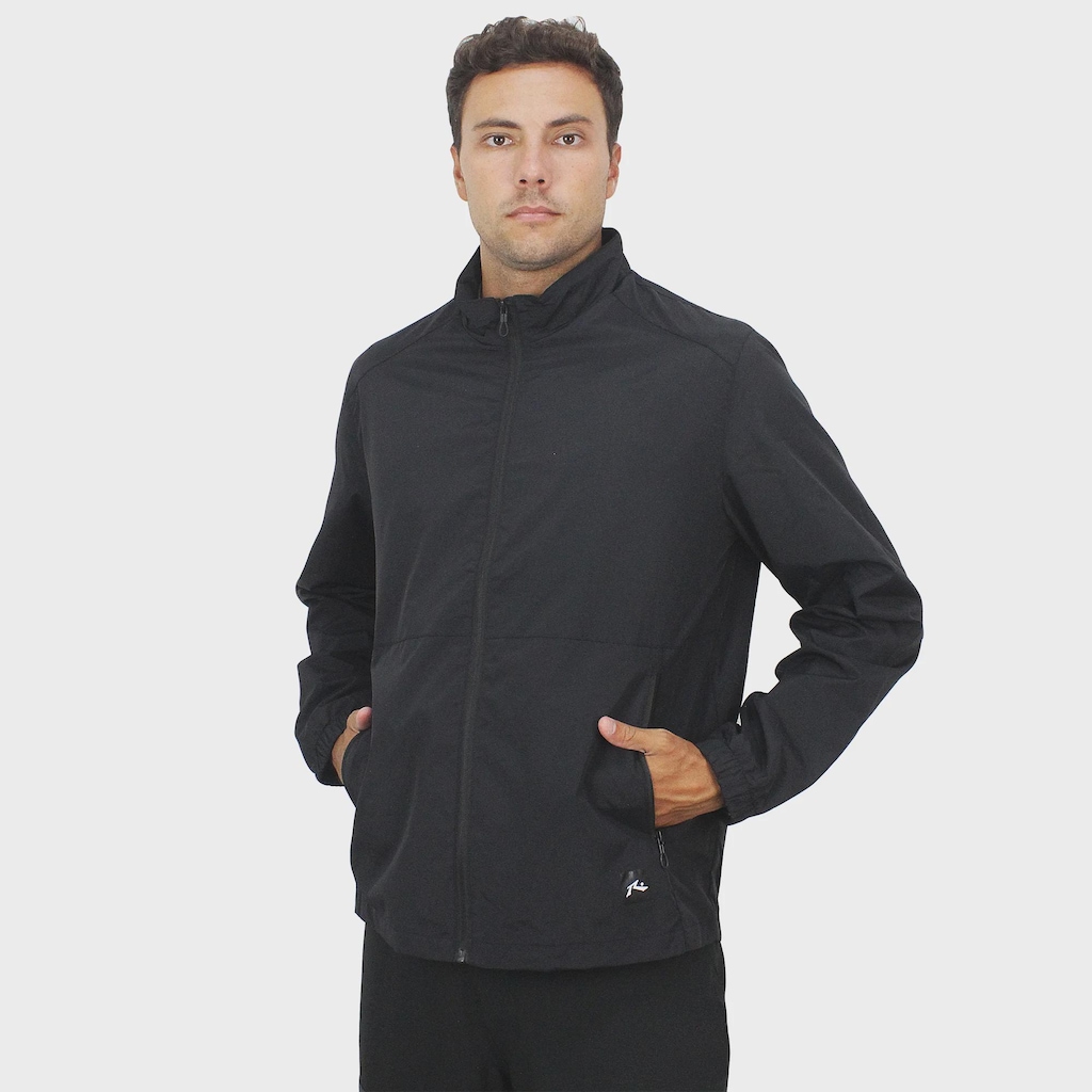 Jaqueta Masculina Rusty Corta Vento Placed Black Importada