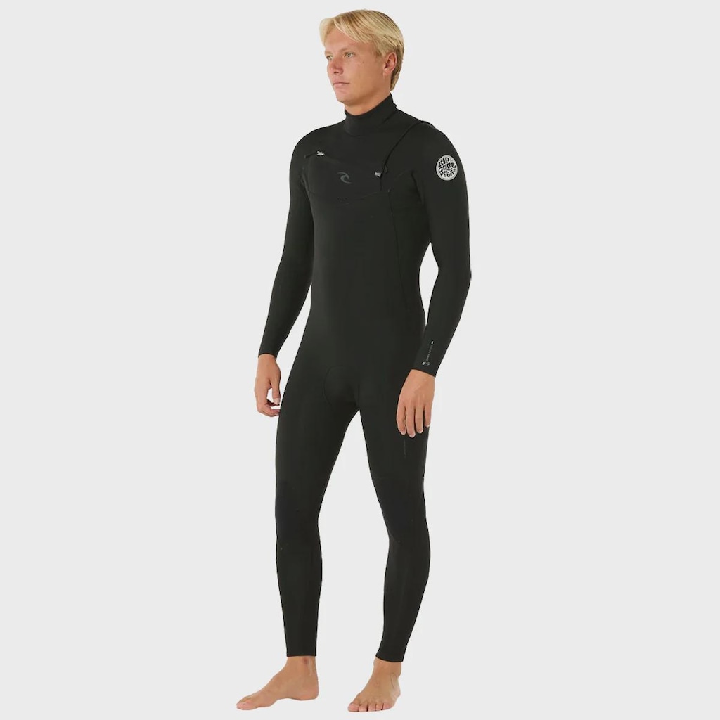 Long John Rip Curl Dawn Patrol Chest Zip Black Masculino  - 2/2mm