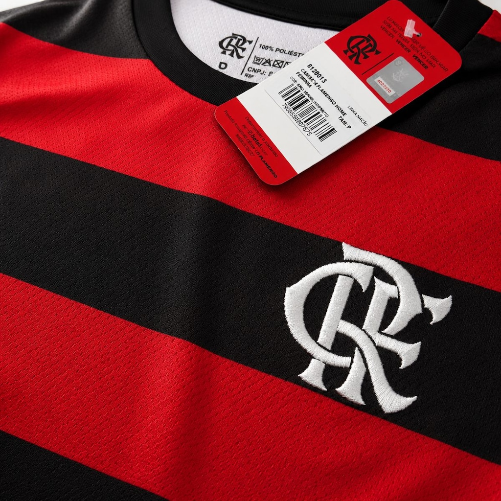 Imagem 4 do produto Camisa do Flamengo Home Rubro Negro Betel - Feminina