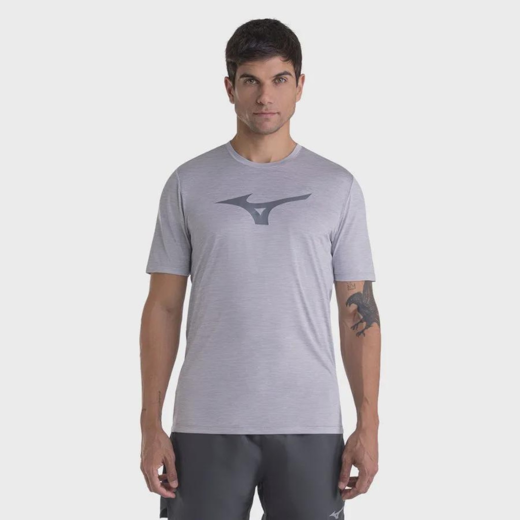 Camiseta de Corrida Mizuno Run Spark Mescla Masculina