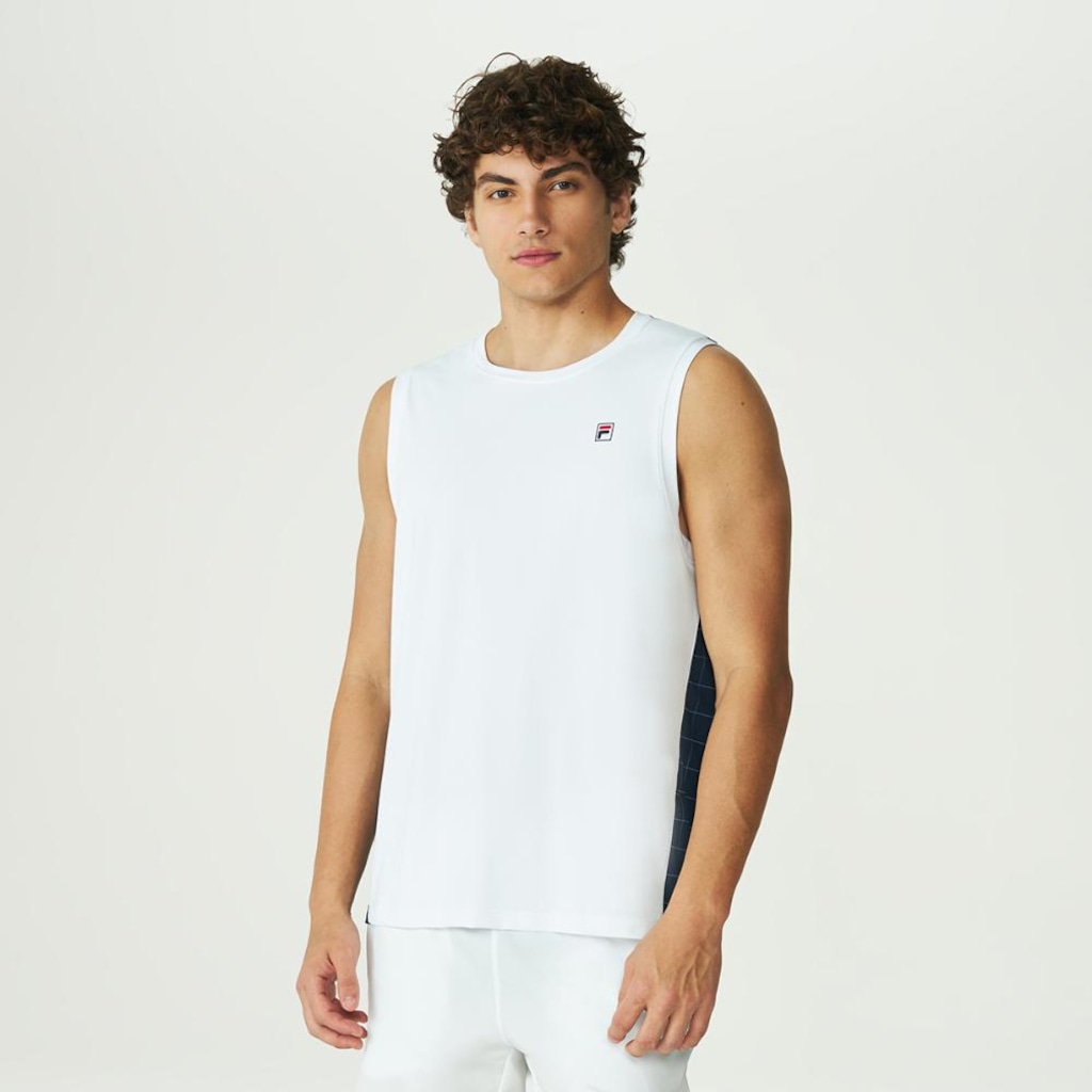 Camiseta Sem Manga Fila Grid Match Masculina