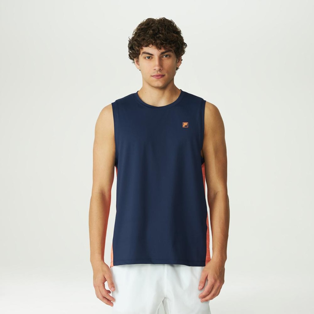 Camiseta Sem Manga Fila Grid Match Masculina