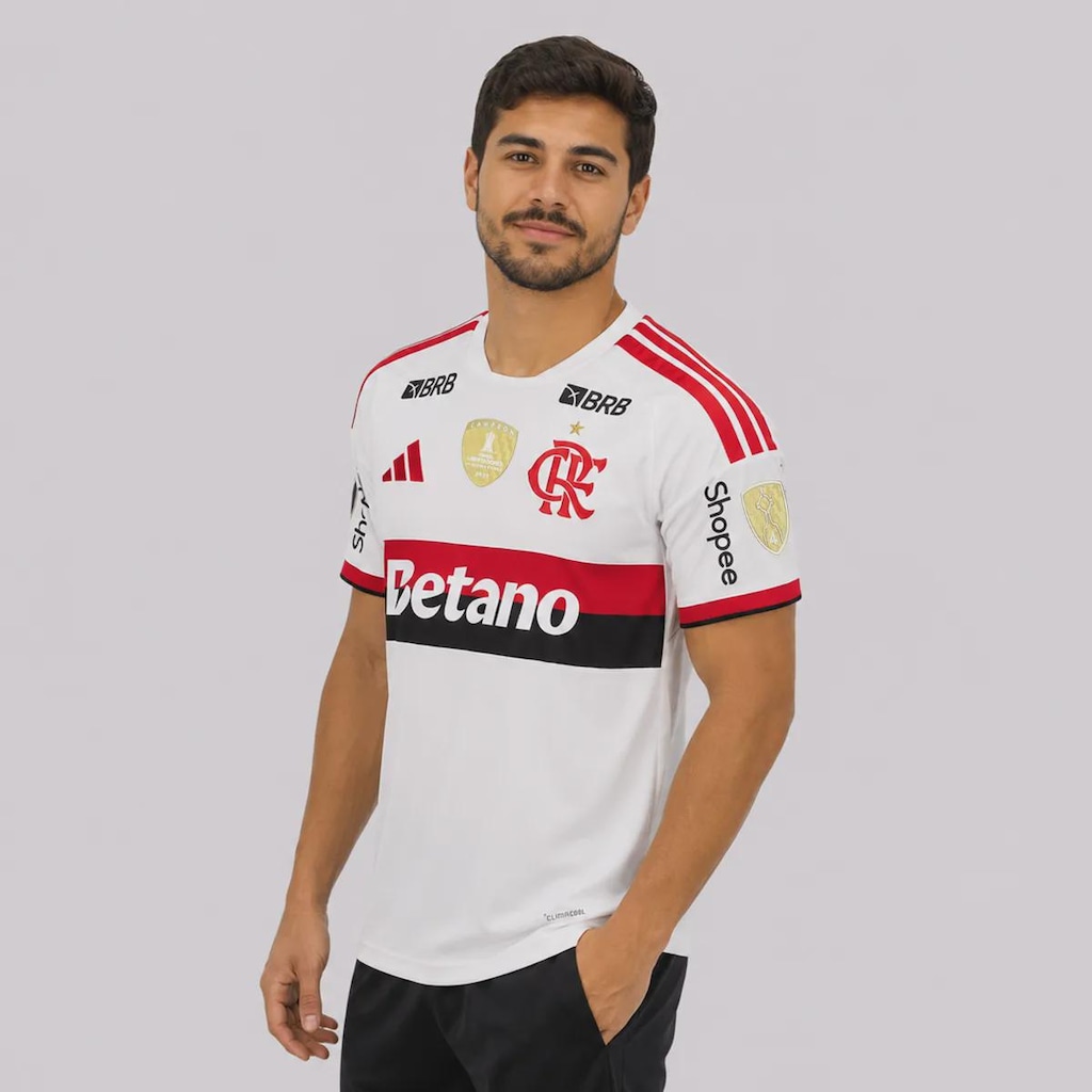 Imagem 3 do produto Camisa do Flamengo adidas Patch Campeão Libertadores  - Masculina