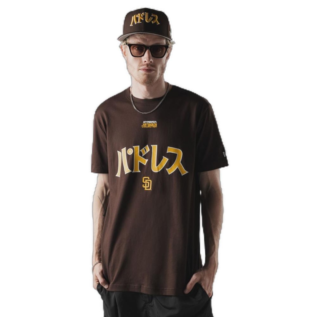 Camiseta New Era Regular San Diego Padres MLB Hyperfly Masculina