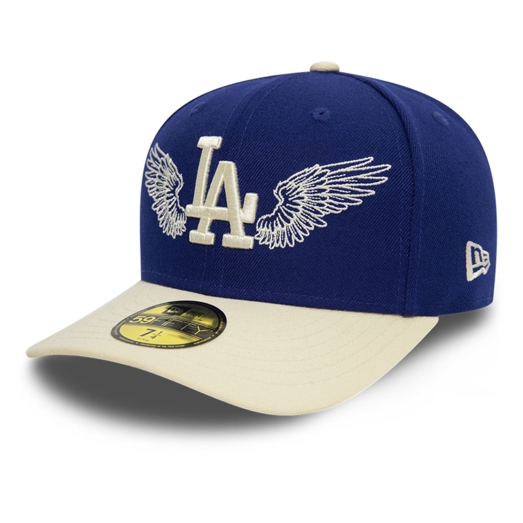 Bone New Era 59FIFTY Pre-Curved Los Angeles Dodgers 59FIFTY DAY Masculino