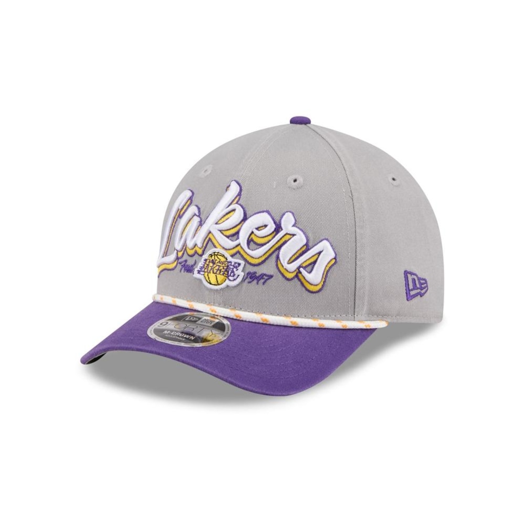 Bone New Era 9FORTY M-CROWN NBA Los Angeles Lakers Masculino