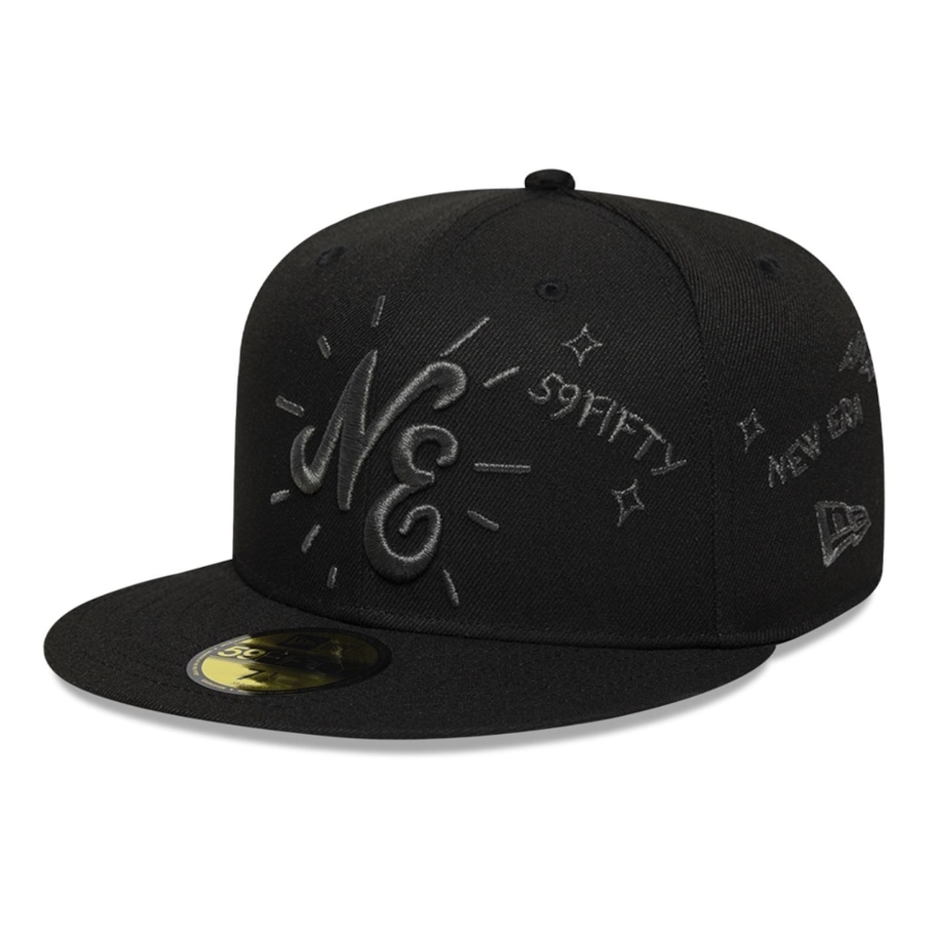 Bone New Era 59FIFTY New Era Branded  Scribble Masculino
