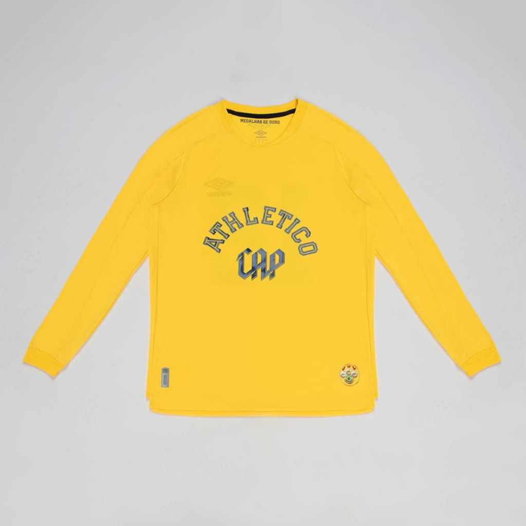Camisa ML Goleiro Umbro Cap Oficial Ouro 2026 Masculino