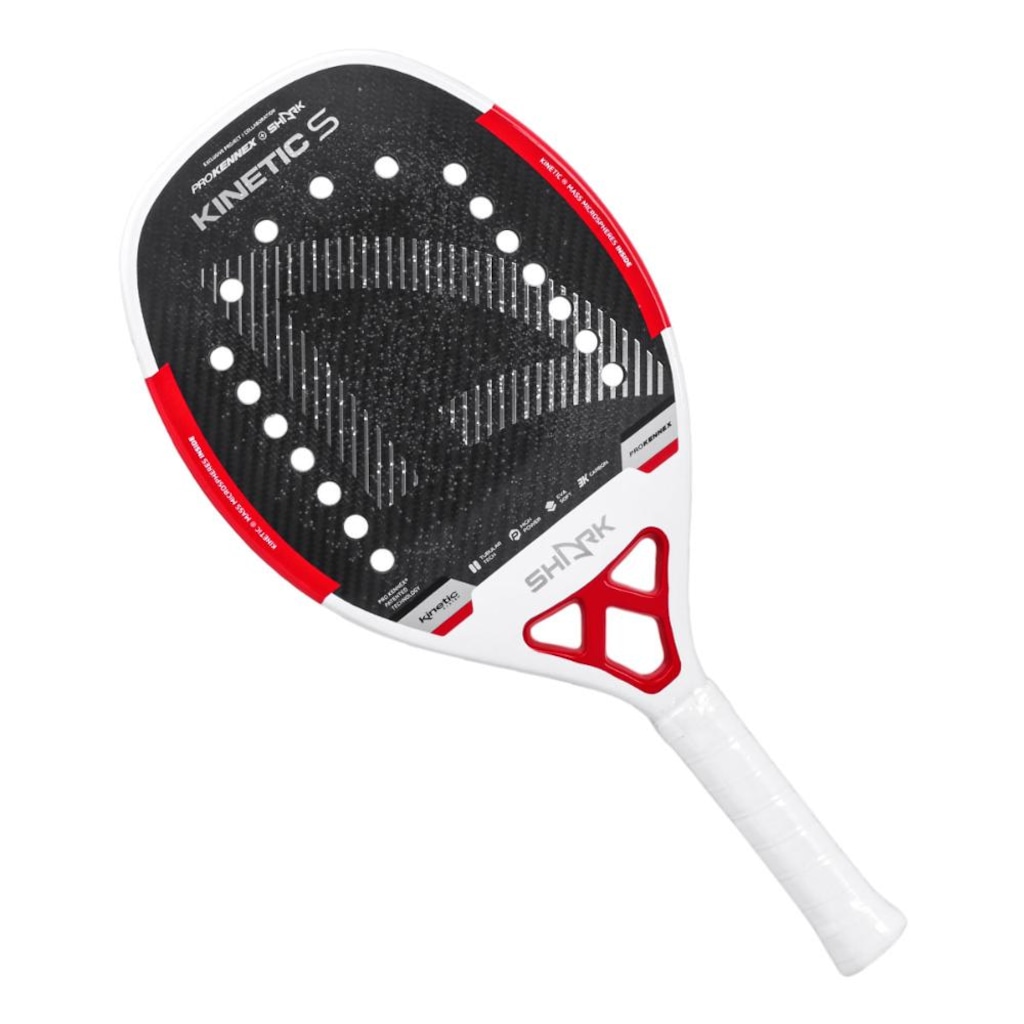 Raquete de Beach Tennis Shark Kinetic S-Red 2026 - Adulto