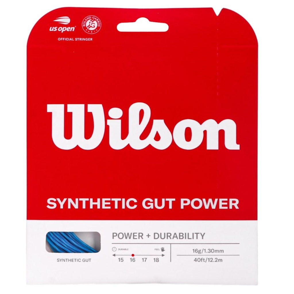Corda Wilson Synthetic Gut Power 16 1.30mm Set Individual - Unissex