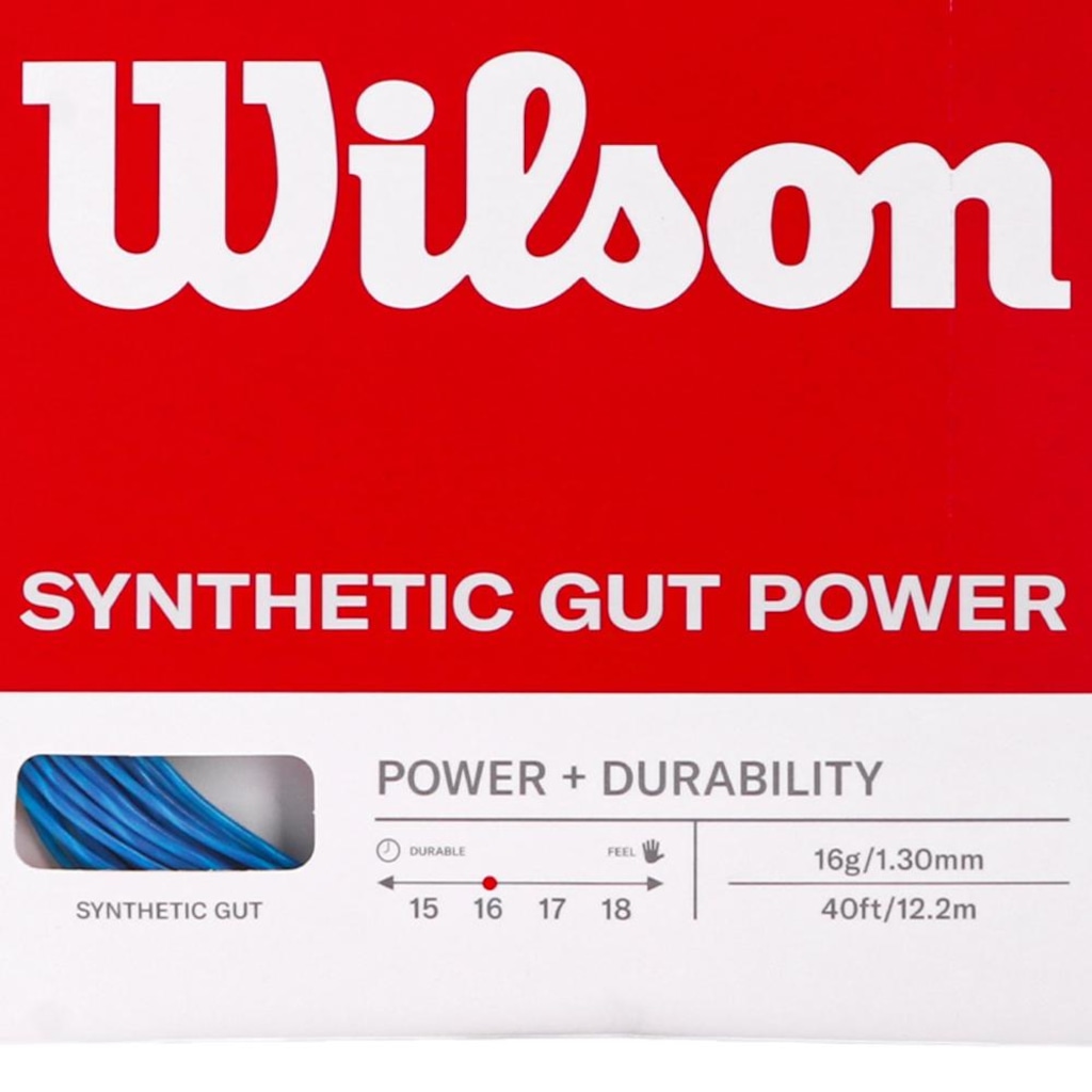 Imagem 2 do produto Corda Wilson Synthetic Gut Power 16 1.30mm Set Individual - Unissex
