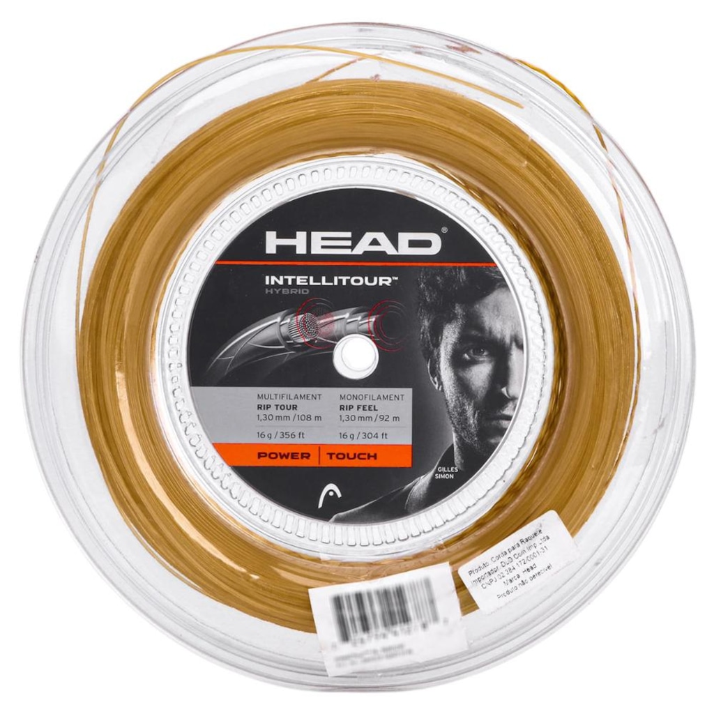 Corda Head Intellitour Hybrid 16l 1.30mm Natural - Rolo com 200 Metros