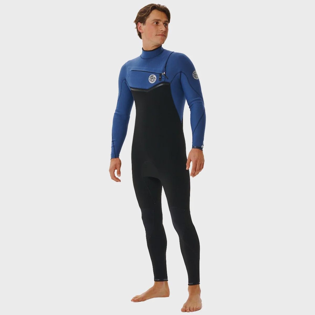 Long John Rip Curl E-bomb Chest Zip Navy Masculino - 3/2mm