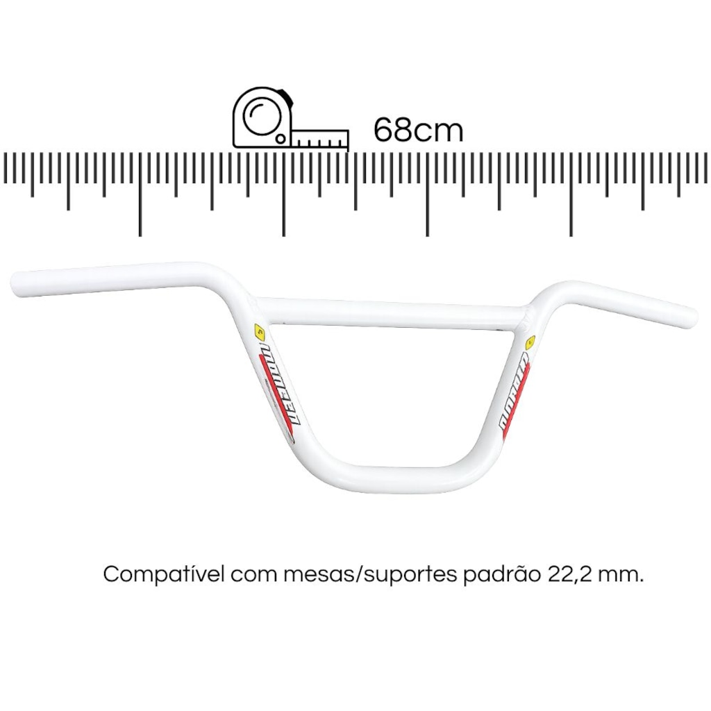 Imagem 5 do produto Guidão Master Alto 22,2 mm x 680 mm