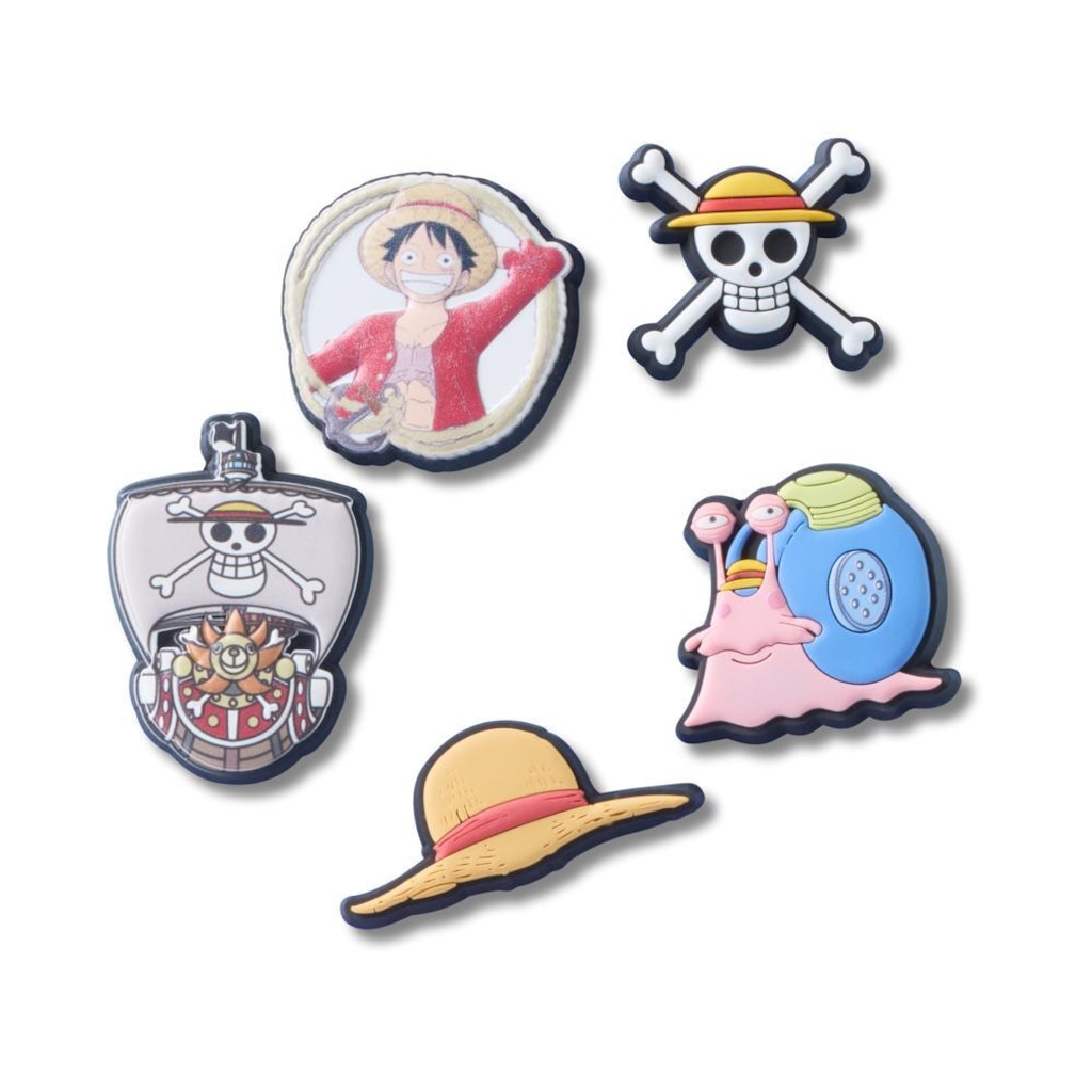 Jibbitz™ One Piece Luffy Pack Com 5 Peças Único - Unissex