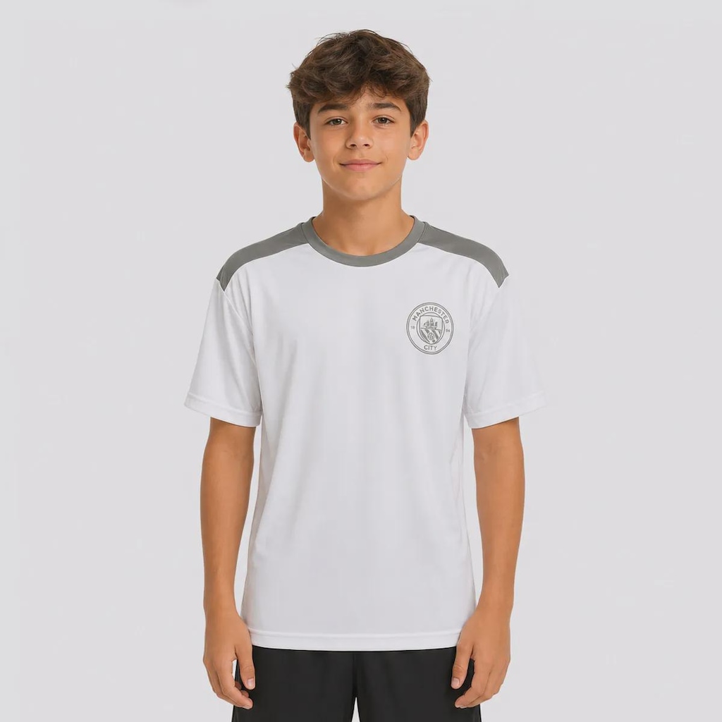 Camisa do Manchester City Medlock Braziline- Infantil