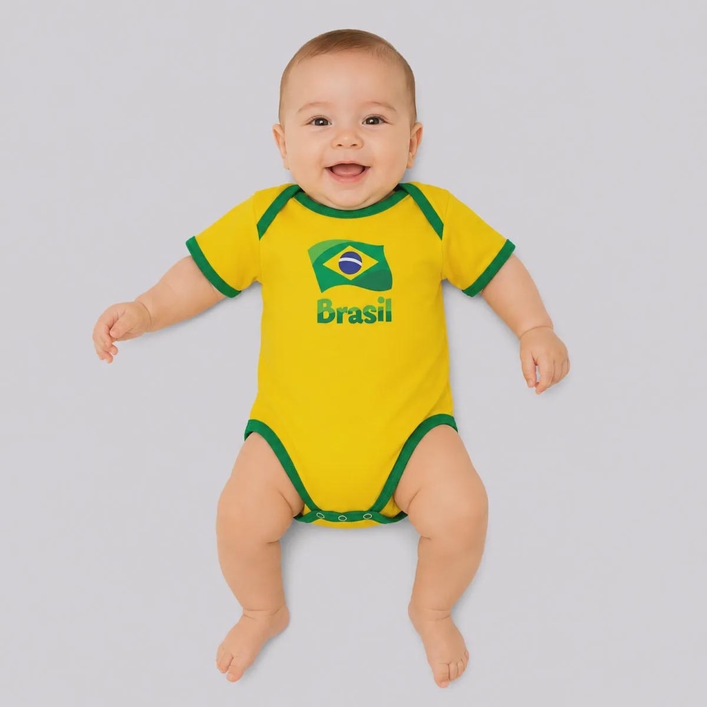Body do Brasil Basic Torcida Baby - Infantil