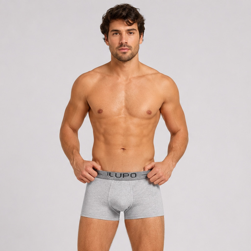 Imagem 4 do produto Kit de 2 Cuecas Boxer Lupo Com Elastano - Adulto