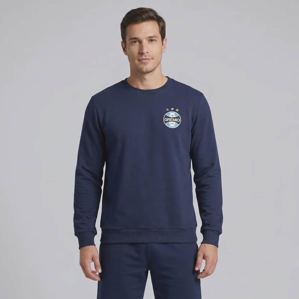 Blusão de Moletom do Grêmio Escudo FutFanatics - Masculina