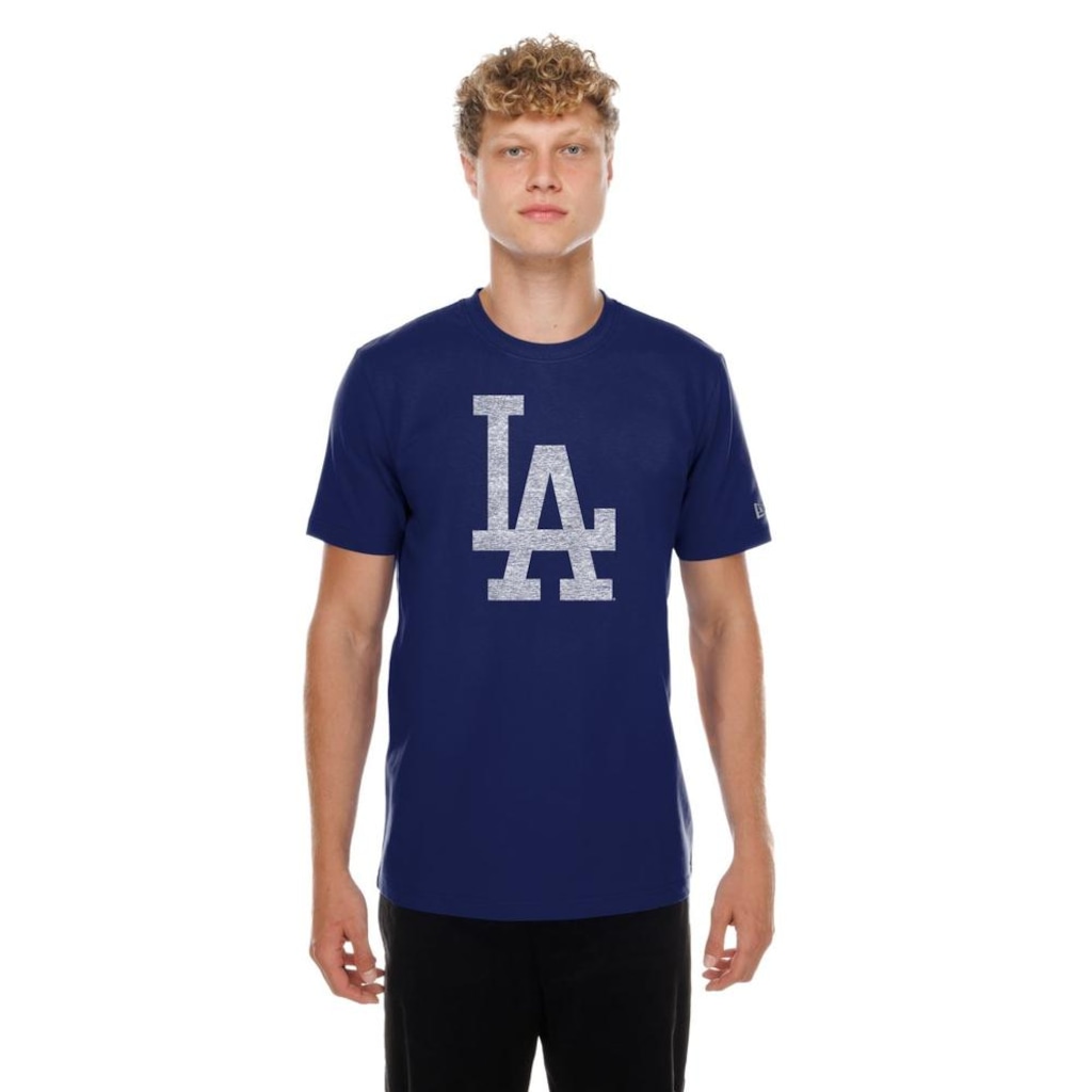 Camiseta New Era Regular Los Angeles Dodgers MLB Masculina